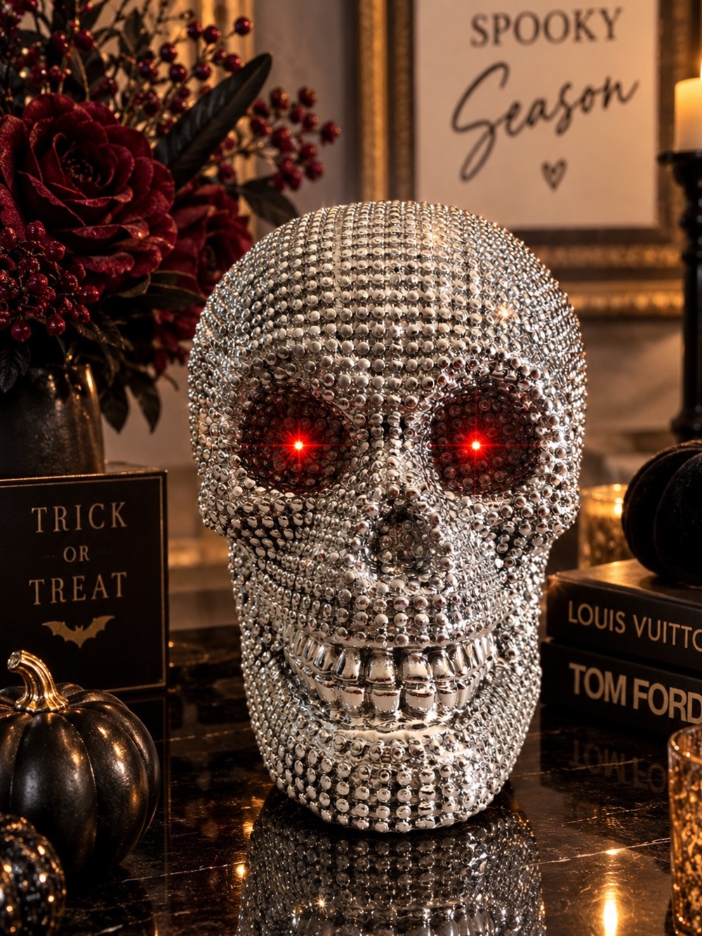 New Skull display with optional red eye lights!